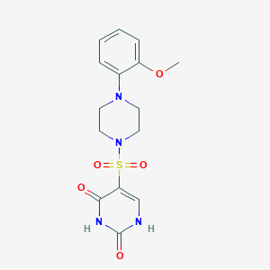 molecular formula C15H18N4O5S B2955457 2-hydroxy-5-{[4-(2-methoxyphenyl)piperazin-1-yl]sulfonyl}pyrimidin-4(3H)-one CAS No. 897622-95-6