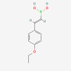 molecular formula C10H13BO3 B2955467 [2-(4-Ethoxyphenyl)ethenyl]boronic acid CAS No. 1498250-12-6