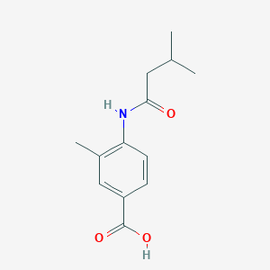 molecular formula C13H17NO3 B2955477 3-Methyl-4-(3-methylbutanamido)benzoic acid CAS No. 926267-07-4