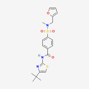 N-(4-(tert-butyl)thiazol-2-yl)-4-(N-(furan-2-ylmethyl)-N-methylsulfamoyl)benzamide