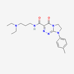N-(3-(diethylamino)propyl)-4-oxo-8-(p-tolyl)-4,6,7,8-tetrahydroimidazo[2,1-c][1,2,4]triazine-3-carboxamide