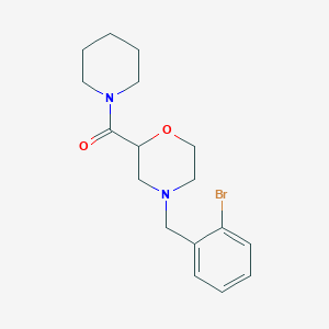 [4-[(2-Bromophenyl)methyl]morpholin-2-yl]-piperidin-1-ylmethanone