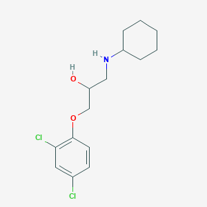molecular formula C15H21Cl2NO2 B2955507 1-(Cyclohexylamino)-3-(2,4-dichlorophenoxy)propan-2-ol CAS No. 540770-67-0