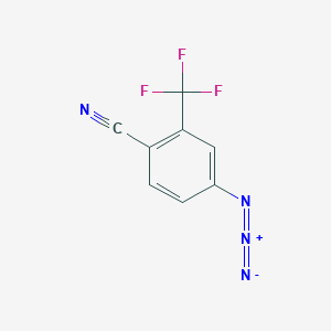 molecular formula C8H3F3N4 B2955514 4-Azido-2-(trifluoromethyl)benzonitrile CAS No. 1449785-87-8