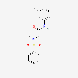 molecular formula C17H20N2O3S B2955515 2-[甲基-(4-甲基苯基)磺酰氨基]-N-(3-甲基苯基)乙酰胺 CAS No. 428822-72-4