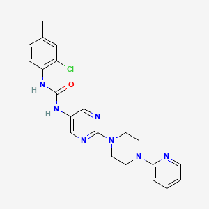 1-(2-Chloro-4-methylphenyl)-3-(2-(4-(pyridin-2-yl)piperazin-1-yl)pyrimidin-5-yl)urea