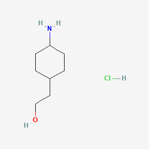 molecular formula C8H18ClNO B2955526 trans 2-(4-Aminocyclohexyl)ethanol hydrochloride CAS No. 2007925-20-2