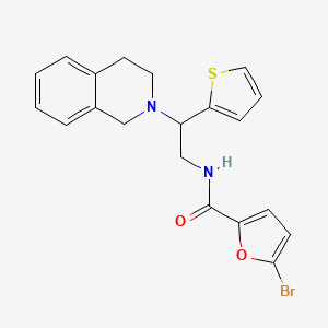 5-bromo-N-(2-(3,4-dihydroisoquinolin-2(1H)-yl)-2-(thiophen-2-yl)ethyl)furan-2-carboxamide