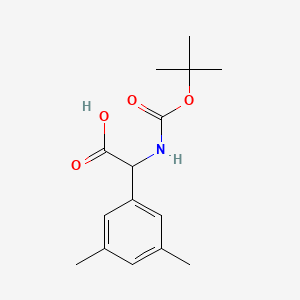 2-{[(Tert-butoxy)carbonyl]amino}-2-(3,5-dimethylphenyl)acetic acid