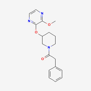 1-(3-((3-Methoxypyrazin-2-yl)oxy)piperidin-1-yl)-2-phenylethanone