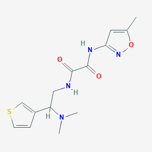 N1-(2-(dimethylamino)-2-(thiophen-3-yl)ethyl)-N2-(5-methylisoxazol-3-yl)oxalamide