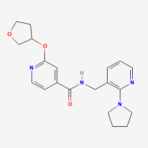 N-((2-(pyrrolidin-1-yl)pyridin-3-yl)methyl)-2-((tetrahydrofuran-3-yl)oxy)isonicotinamide