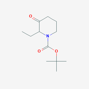 molecular formula C12H21NO3 B2955563 1-Boc-2-乙基-3-哌啶酮 CAS No. 1781760-64-2