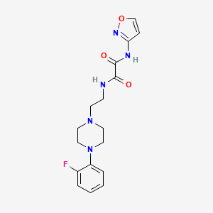 molecular formula C17H20FN5O3 B2955570 N1-(2-(4-(2-氟苯基)哌嗪-1-基)乙基)-N2-(异恶唑-3-基)草酰胺 CAS No. 1049475-91-3