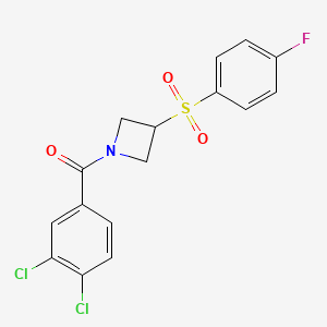 (3,4-Dichlorophenyl)(3-((4-fluorophenyl)sulfonyl)azetidin-1-yl)methanone