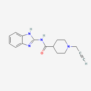 N-(1H-1,3-benzodiazol-2-yl)-1-(prop-2-yn-1-yl)piperidine-4-carboxamide