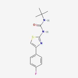 molecular formula C14H16FN3OS B2955580 1-(Tert-butyl)-3-(4-(4-fluorophenyl)thiazol-2-yl)urea CAS No. 1209326-84-0