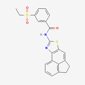 N-(4,5-dihydroacenaphtho[5,4-d]thiazol-8-yl)-3-(ethylsulfonyl)benzamide
