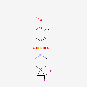 6-(4-Ethoxy-3-methylbenzenesulfonyl)-1,1-difluoro-6-azaspiro[2.5]octane