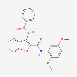 3-benzamido-N-(2,5-dimethoxyphenyl)-1-benzofuran-2-carboxamide