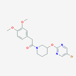 1-(3-((5-Bromopyrimidin-2-yl)oxy)piperidin-1-yl)-2-(3,4-dimethoxyphenyl)ethanone