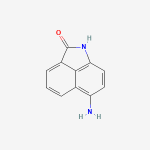 molecular formula C11H8N2O B2955656 6-aminobenzo[cd]indol-2(1H)-one CAS No. 50964-11-9