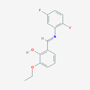 2-{(E)-[(2,5-difluorophenyl)imino]methyl}-6-ethoxyphenol