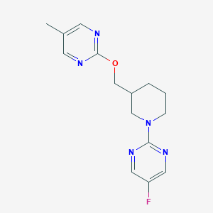 2-[[1-(5-Fluoropyrimidin-2-yl)piperidin-3-yl]methoxy]-5-methylpyrimidine