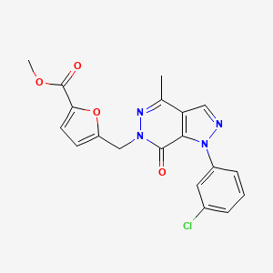 methyl 5-((1-(3-chlorophenyl)-4-methyl-7-oxo-1H-pyrazolo[3,4-d]pyridazin-6(7H)-yl)methyl)furan-2-carboxylate