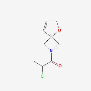 2-Chloro-1-(5-oxa-2-azaspiro[3.4]oct-7-en-2-yl)propan-1-one