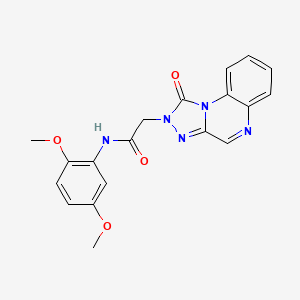 molecular formula C19H17N5O4 B2955714 N-(2,5-dimethoxyphenyl)-2-(1-oxo-[1,2,4]triazolo[4,3-a]quinoxalin-2(1H)-yl)acetamide CAS No. 1031599-39-9