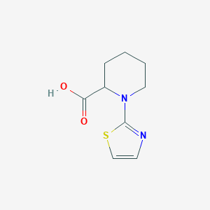 molecular formula C9H12N2O2S B2955719 1-(1,3-Thiazol-2-YL)piperidine-2-carboxylic acid CAS No. 1104596-34-0