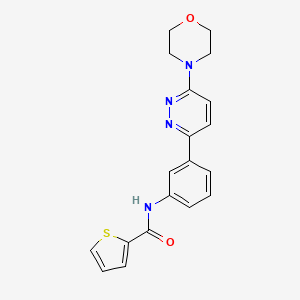 molecular formula C19H18N4O2S B2955744 N-(3-(6-morpholinopyridazin-3-yl)phenyl)thiophene-2-carboxamide CAS No. 899953-33-4