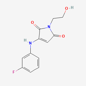 3-((3-fluorophenyl)amino)-1-(2-hydroxyethyl)-1H-pyrrole-2,5-dione