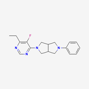 5-(6-Ethyl-5-fluoropyrimidin-4-yl)-2-phenyl-1,3,3a,4,6,6a-hexahydropyrrolo[3,4-c]pyrrole