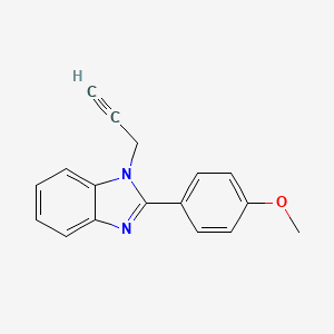 molecular formula C17H14N2O B2955816 2-(4-Methoxyphenyl)-1-prop-2-ynylbenzimidazole CAS No. 667907-02-0