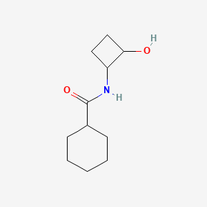 molecular formula C11H19NO2 B2955834 N-(2-羟基环丁基)环己烷甲酰胺 CAS No. 2198164-57-5