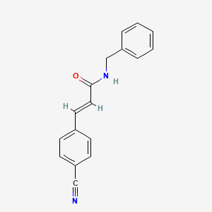 N-benzyl-3-(4-cyanophenyl)prop-2-enamide