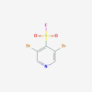 molecular formula C5H2Br2FNO2S B2955849 3,5-二溴吡啶-4-磺酰氟 CAS No. 2355247-72-0