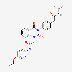 2-{4-[1-{2-[(4-ethoxyphenyl)amino]-2-oxoethyl}-2,4-dioxo-1,4-dihydroquinazolin-3(2H)-yl]phenyl}-N-isopropylacetamide