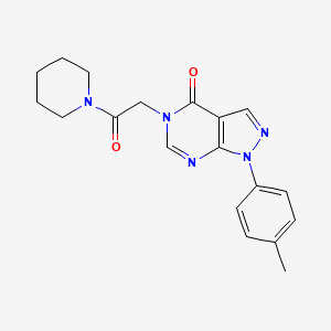 1-(4-Methylphenyl)-5-(2-oxo-2-piperidin-1-ylethyl)pyrazolo[3,4-d]pyrimidin-4-one