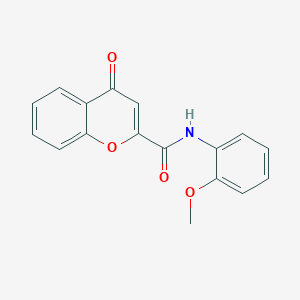 molecular formula C17H13NO4 B2955863 N-(2-甲氧苯基)-4-氧代-4H-苯并色烯-2-甲酰胺 CAS No. 361166-42-9