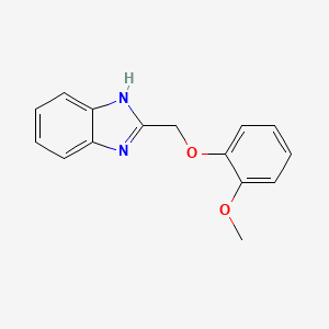 molecular formula C15H14N2O2 B2955865 2-[(2-甲氧基苯氧基)甲基]-1H-苯并咪唑 CAS No. 120162-89-2