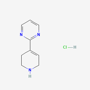 molecular formula C9H12ClN3 B2955869 2-(1,2,3,6-四氢吡啶-4-基)嘧啶盐酸盐 CAS No. 182416-08-6
