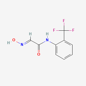 B2955872 (2E)-2-(hydroxyimino)-N-[2-(trifluoromethyl)phenyl]acetamide CAS No. 444-93-9