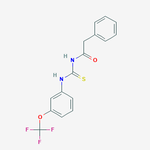 molecular formula C16H13F3N2O2S B2955904 1-(3-(Trifluoromethoxy)phenyl)-3-(2-phenylacetyl)thiourea CAS No. 1023531-83-0