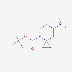 molecular formula C12H22N2O2 B2955909 Tert-butyl 7-amino-4-azaspiro[2.5]octane-4-carboxylate CAS No. 2090136-41-5
