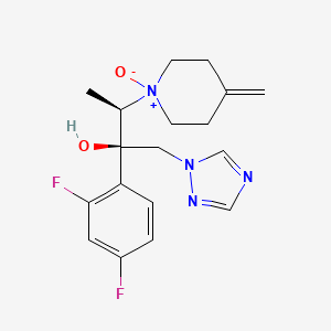 molecular formula C18H22F2N4O2 B2955917 Efinaconazole-N-oxide CAS No. 2055038-63-4