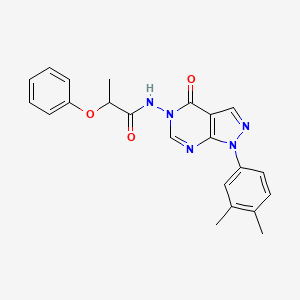 N-(1-(3,4-dimethylphenyl)-4-oxo-1H-pyrazolo[3,4-d]pyrimidin-5(4H)-yl)-2-phenoxypropanamide
