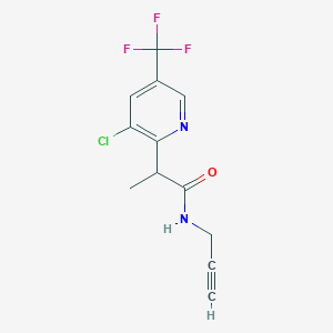 2-[3-chloro-5-(trifluoromethyl)-2-pyridinyl]-N-(2-propynyl)propanamide